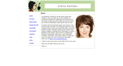 Desktop Screenshot of clairekember.co.uk
