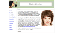 Tablet Screenshot of clairekember.co.uk